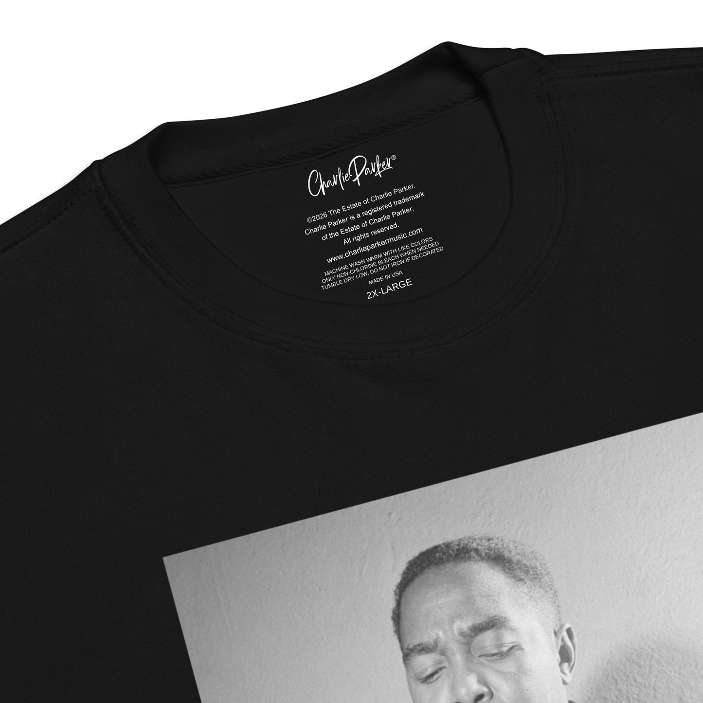 Charlie Parker Black and White Portrait Sweatshirt