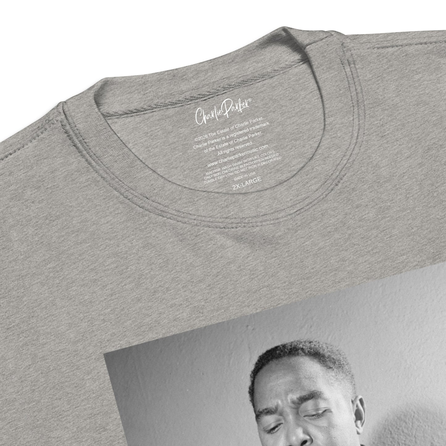 Charlie Parker Black and White Portrait Sweatshirt