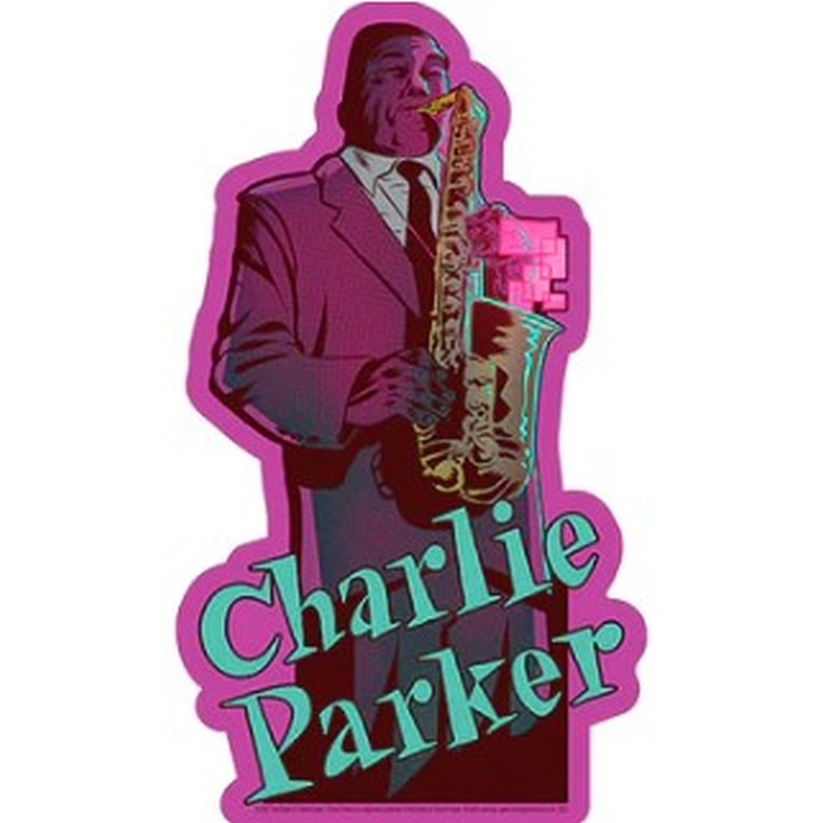 Charlie Parker Sax Vibes Sticker