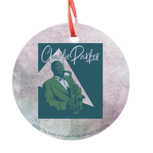 Charlie Playing Glass Ornament