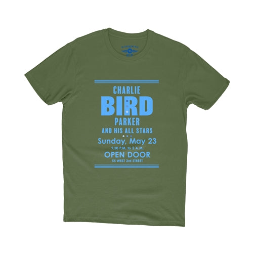 Charlie "Bird" Parker Concert T-Shirt - Lightweight Vintage Style