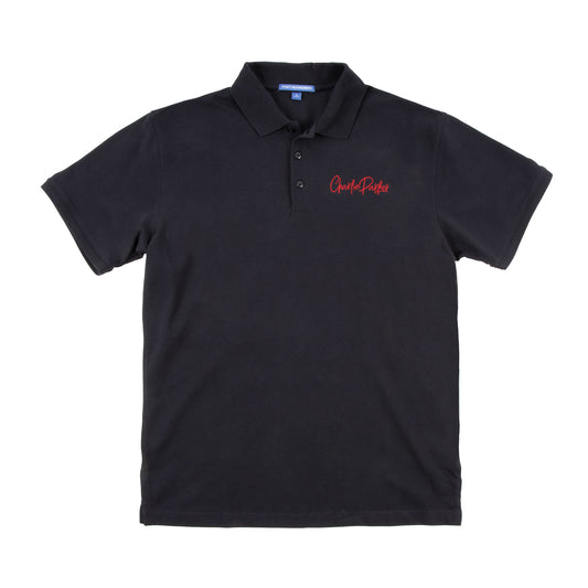 Charlie Parker Signature Logo Black Polo